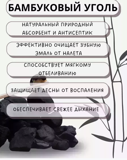 Освітлююча зубна паста cwinter bamboo charcoal REFRESHING TOOTHPASTE з активованим вуглем бамбуку 100мл 0150104 фото