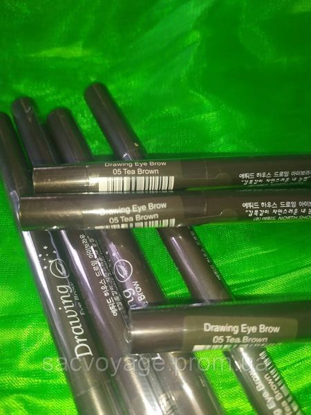 Олівець для брів із щіточкою механічний Drawing Eye Brow, коричневий чай 05 0401012 фото