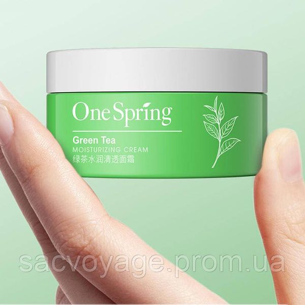 Крем для обличчя OneSpring Green Tea Moisturizing Cream з екстрактом зеленого чаю 50мл 0302025 фото