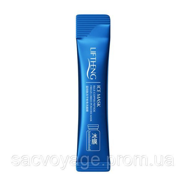 Відновлювальна нічна маска з пептидами LIFTHENG blue copper peptide freeze-dried powder mask 4мл 0101034 фото