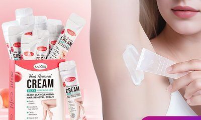 Крем SADOER  Hair Removal CREAM SILKY REFRESHING CARE PEACH CLEANSING HAIR REMOVAL 4мл 0140502 фото