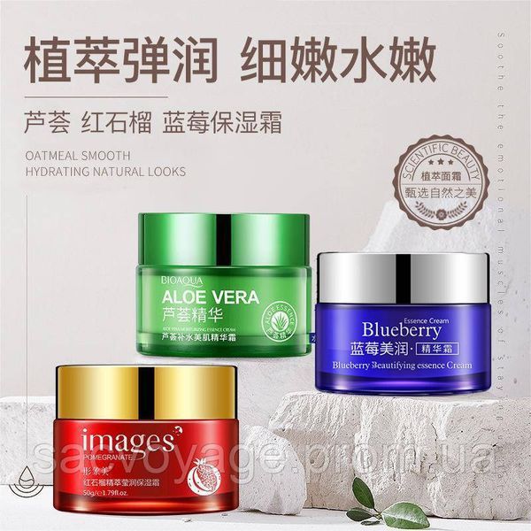 Зволожуючий крем для обличчя Bioaqua Wonder Essence Cream з екстрактом чорниці 50мл 0302027 фото