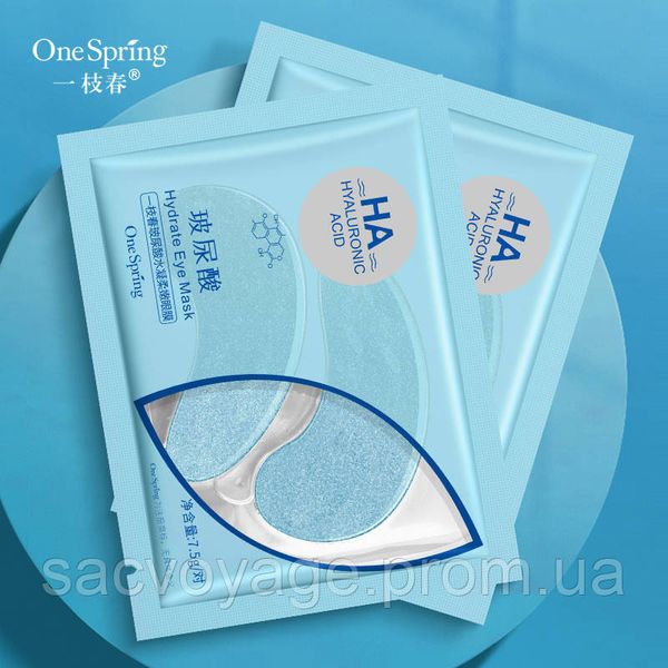 Гидрогелевые патчи для кожи вокруг глаз One Spring НА HYALURONIC Moisturizing Eye Mask с гиалуроновой кислотой 0501026 фото