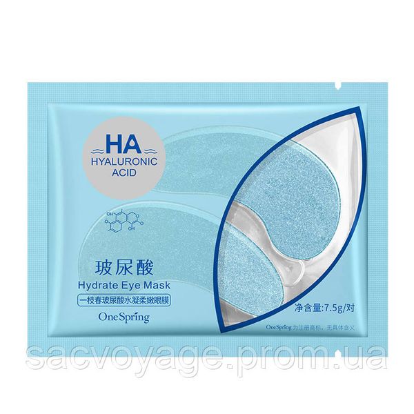 Гидрогелевые патчи для кожи вокруг глаз One Spring НА HYALURONIC Moisturizing Eye Mask с гиалуроновой кислотой 0501026 фото