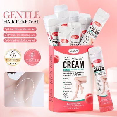 Крем SADOER Hair Removal CREAM SILKY REFRESHING CARE PEACH CLEANSING HAIR REMOVAL 4мл 0140503 фото