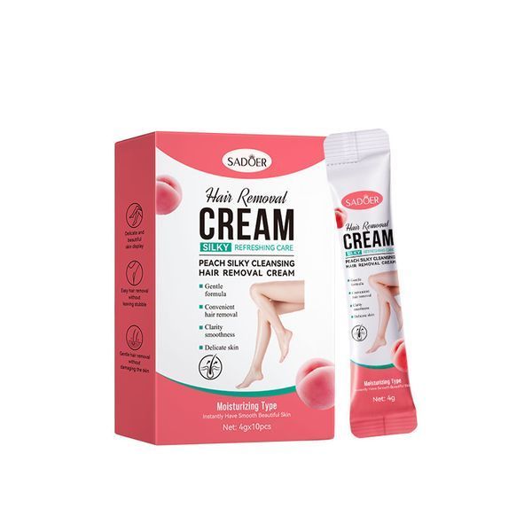Крем SADOER Hair Removal CREAM SILKY REFRESHING CARE PEACH CLEANSING HAIR REMOVAL 4мл 0140503 фото
