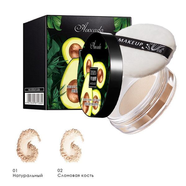 Розсипчаста матова пудра тон 01 natural ZOZU AVOCADO BEAURY CHARM LOOSE POWDER 8,5г 040509 фото