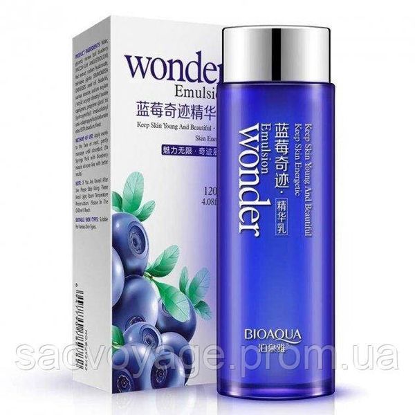 Тонер з екстрактом чорниці Bioaqua Wonder EmulsionWonder Emulsion для обличчя 120мл 020408 фото