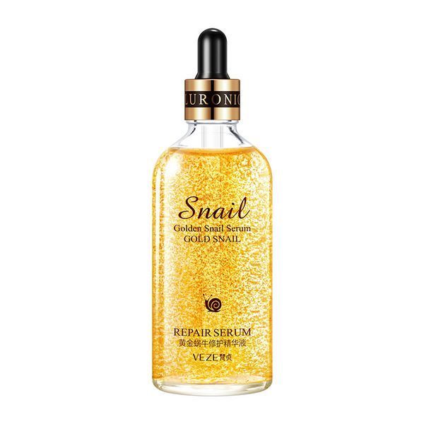 Есенція з фільтратом секрету равлика та нанозолотом VEZE Golden Snail Serum repair serum 100мл 0202006 фото