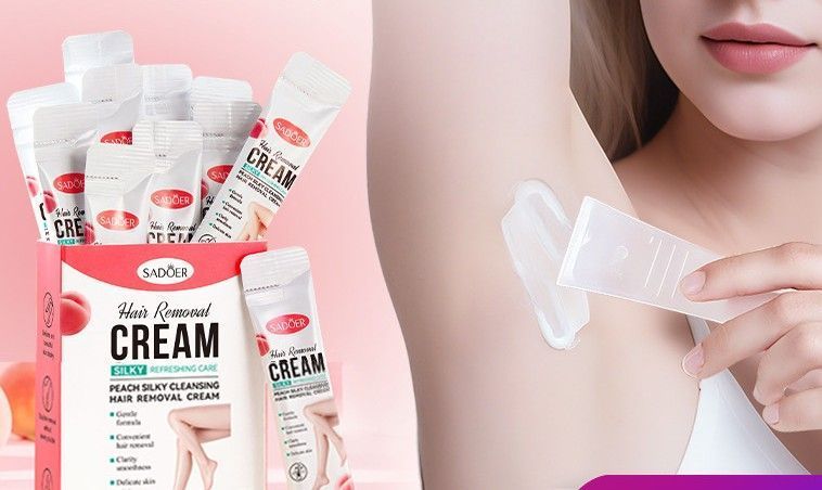 Крем SADOER Hair Removal CREAM SILKY REFRESHING CARE PEACH CLEANSING HAIR REMOVAL 4мл 0140503 фото
