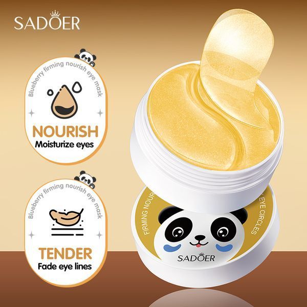 Патчи гидрогелевые омолаживающие SADOER Golden Snail Eye Gel Mask с ионами золота и муцыном улитки 0501031 фото