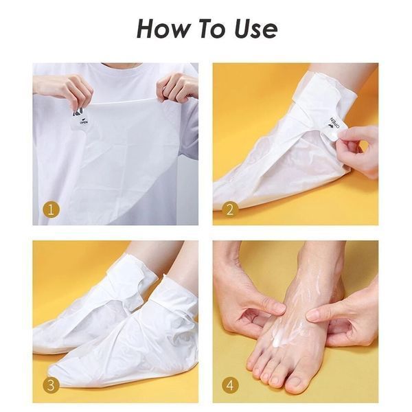 Шкарпетки для ніг FENGCARE goats milk mild exfoliating foot mask з ніацинамідом та козячим молоком 1 пара 010505 фото