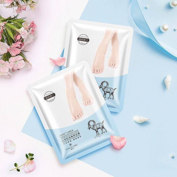 Шкарпетки для ніг FENGCARE goats milk mild exfoliating foot mask з ніацинамідом та козячим молоком 1 пара 010505 фото