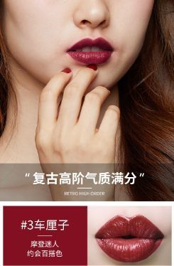 Бархатная матовая помада для губ Images CHARM SILKY LIPSTICK тон 3 bold cherry спелая вишня 3.8г 0409012 фото