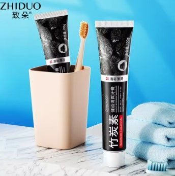 Зміцнююча зубна паста ZHIDUO HEALTHY REFRESHING TOOTHPASTE з активованим вуглем бамбуку 100мл 0150108 фото