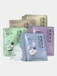 Тканинна маска з протеїнами шовку One Spring Silk Mask від пігментації 30г 010207 фото