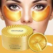 Патчі гідрогелеві омолоджуючи Bioaqua Gold Luxurious Eye Mask з іонами золота і морськими водоростями 050106 фото