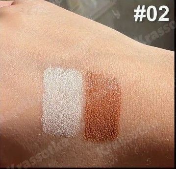 Олівець для контурінгу обличчя двустороній 2 в 1 Lameila colour geomety Contouring Stick тон 02 айворі 040607 фото