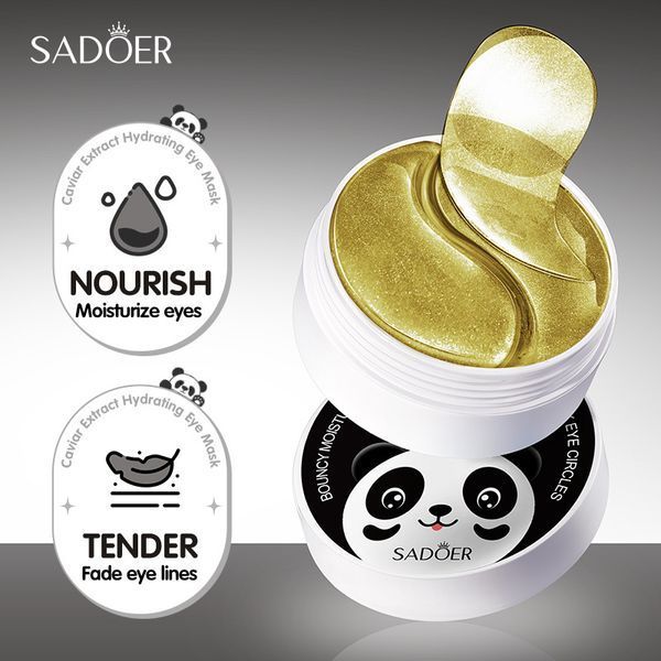 Патчі гідрогелеві омолоджуючі SADOER Caviar Extract Eye Gel Mask з екстрактом ікри 0501035 фото