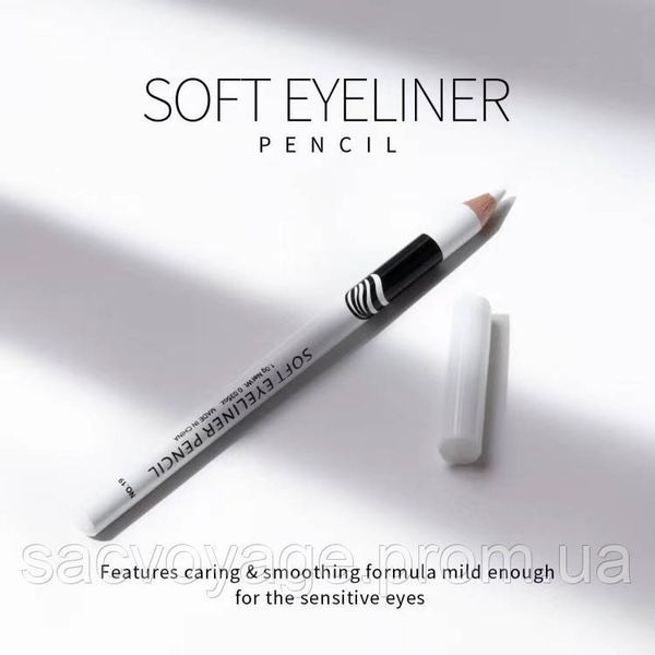 Карандаш 3 в 1 для очей для губ для брів Menow soft eyeliner pensil білий 0401020 фото
