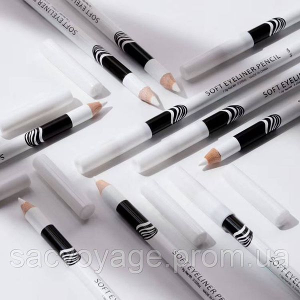 Карандаш 3 в 1 для очей для губ для брів Menow soft eyeliner pensil білий 0401020 фото