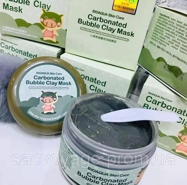 Кислородная пузырьковая маска для лица Bioaqua Carbonated Bubble Clay Mask 100мл 0103014 фото