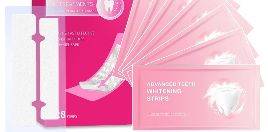 Для освітлення Menglan Jiaoyue ADVANCED TEETH WHITENING STRIPS від зубного нальоту зі смаком сакури 1 пара 0150203 фото