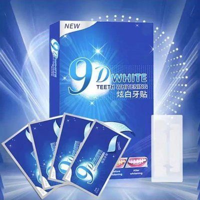 Смужки для відбілювання зубів 9D WHITE Teeth Whitening Strips від зубного нальоту 14 пар 0150202 фото