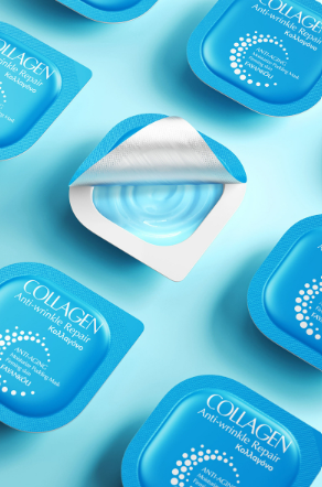 Набор маска пудинг для лица и зоны декольте FAYANKOU COLLAGEN REPAIR с коллагеном 6штук 010304 фото