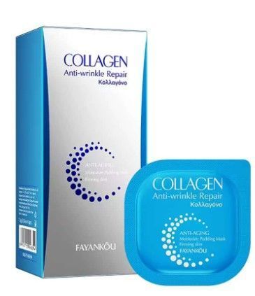 Набор маска пудинг для лица и зоны декольте FAYANKOU COLLAGEN REPAIR с коллагеном 6штук 010304 фото