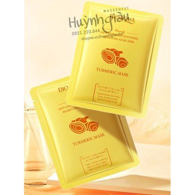 Антиоксидантна маска Bioaqua BIOAQUA Turmeric Anti-Oxidation Soothing Inhibition Acne Skin Facial, 25мл 0102025 фото