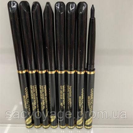 Механический карандаш для глаз Cosmetic pencil в черном корпусе, waterproof, черный 4г 040106 фото