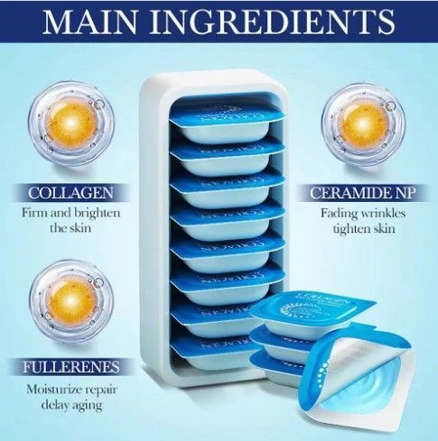 Набор маска пудинг для лица и зоны декольте FAYANKOU COLLAGEN REPAIR с коллагеном 6штук 010304 фото