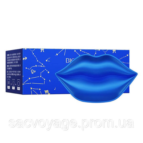 Патчи для губ Bioaqua Blueberry Moisturizing Lip Mask с черникой 20 штук 050205 фото