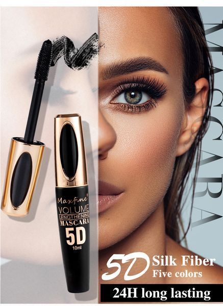 Туш для вій MAXFINE 5D MASCARA VOLUME LENGTHENING чорна з ефектом 5D 10мл 040206 фото