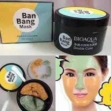 Маска для лица двойная очищающая и питательная BIOAQUA Ban Bang Mask, 50г+50г 010305 фото