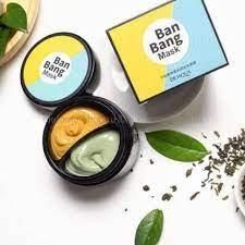 Маска для лица двойная очищающая и питательная BIOAQUA Ban Bang Mask, 50г+50г 010305 фото