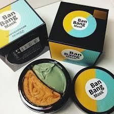 Маска для лица двойная очищающая и питательная BIOAQUA Ban Bang Mask, 50г+50г 010305 фото