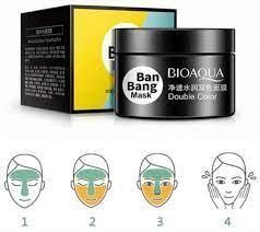 Маска для лица двойная очищающая и питательная BIOAQUA Ban Bang Mask, 50г+50г 010305 фото