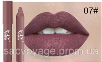 АКЦИЯ!!! Матовая водостойкая помада – карандаш для губ Waterproof Matte Misty Lipstick Lasting Crayon тон 07 0409024 фото