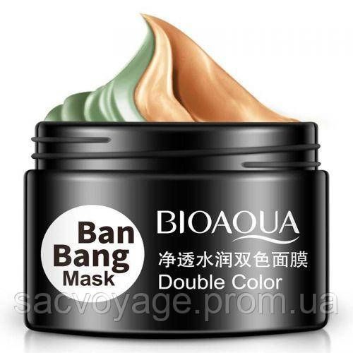 Маска для лица двойная очищающая и питательная BIOAQUA Ban Bang Mask, 50г+50г 010305 фото