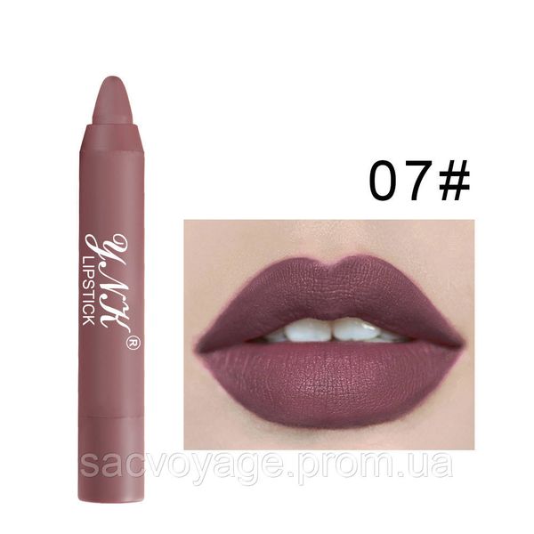 АКЦІЯ!!! Матова водостійка помада - олівець для губ Waterproof Matte Misty Lipstick Lasting Crayon тон 07 0409024 фото